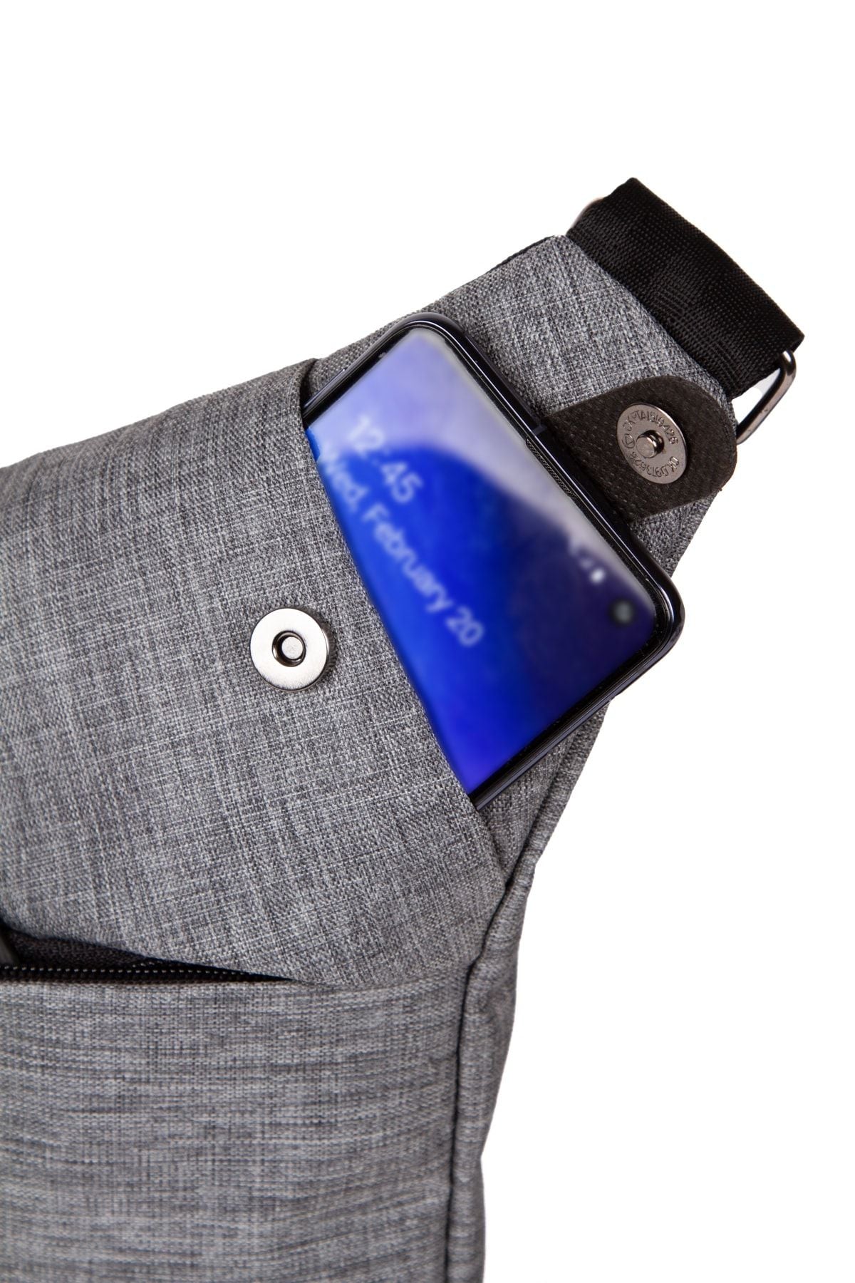 حقيبة خصر Newish لون رمادي