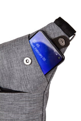 حقيبة خصر Newish لون رمادي