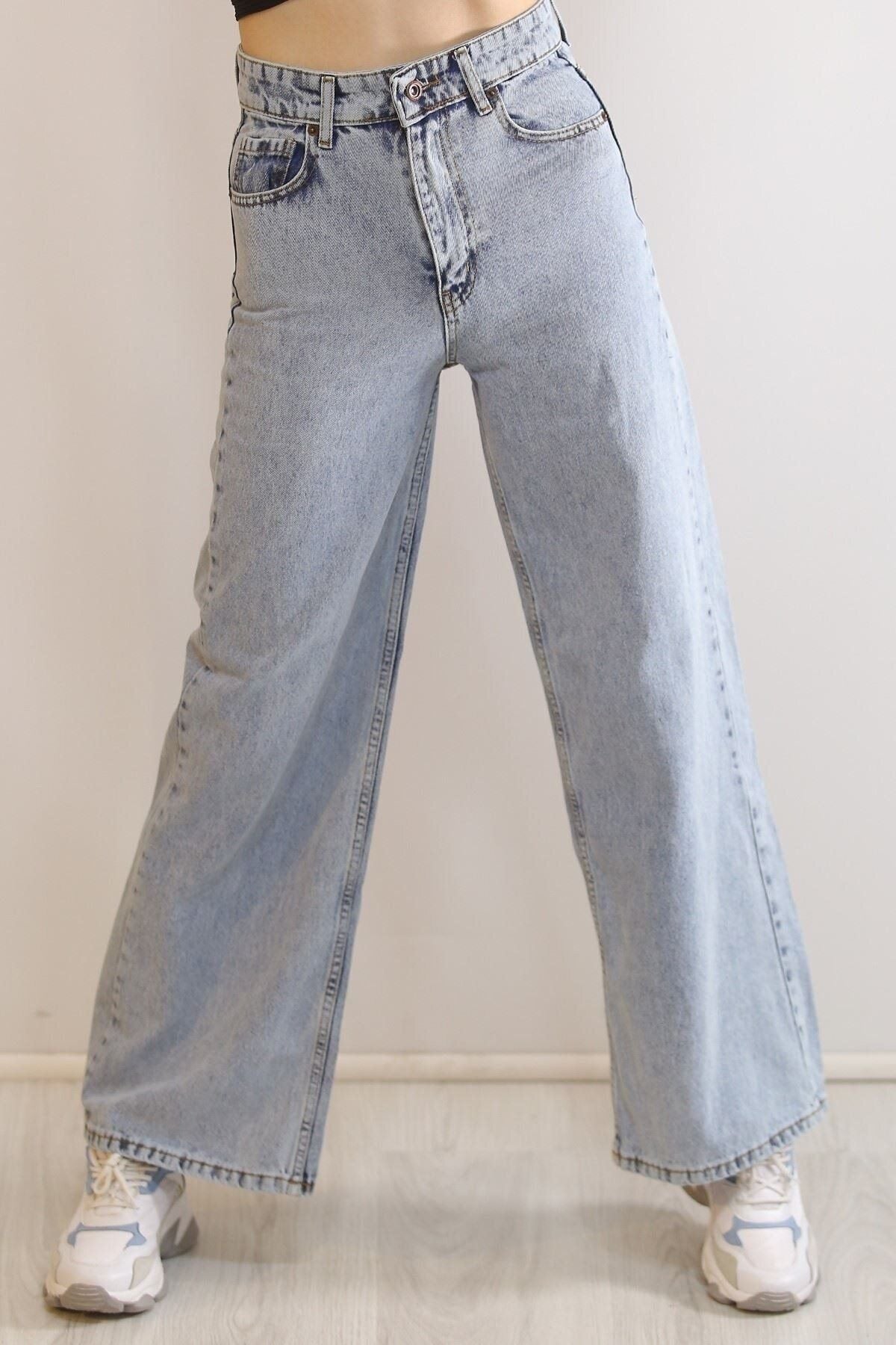 جينز MAKRAS EXCLUSIVE لون أزرق