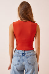 بلوزة Happiness İstanbul لون أحمر