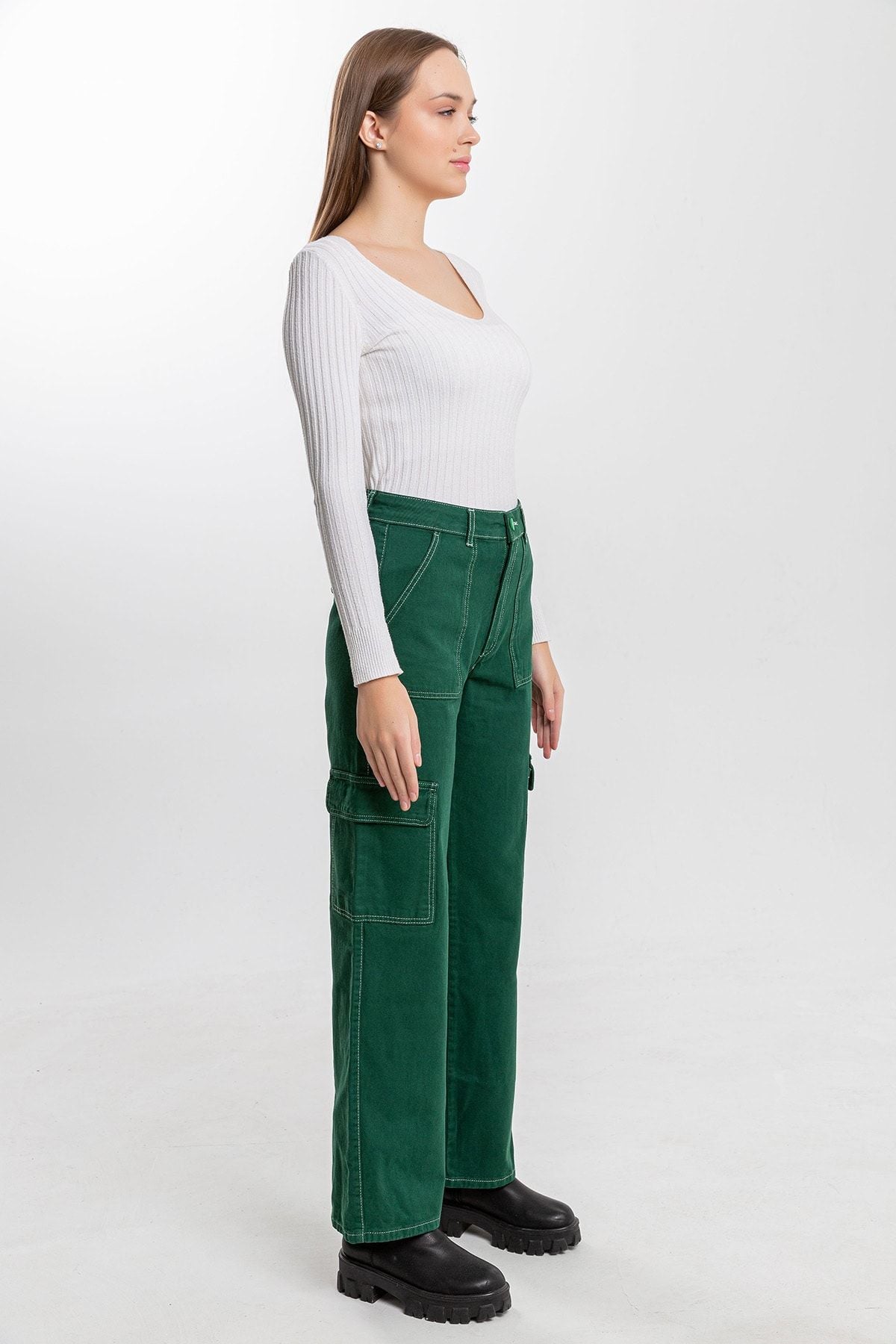 جينز Darkly Jeans لون أخضر