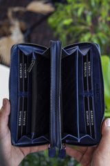 محفظة Garbalia لون أزرق غامق