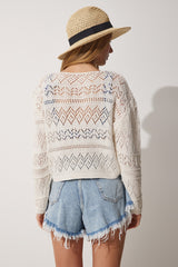 بلوزة Happiness İstanbul لون بيج فاتح