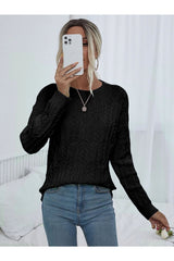 كنزة AQE FASHION لون أسود