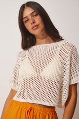 بلوزة Happiness İstanbul لون بيج