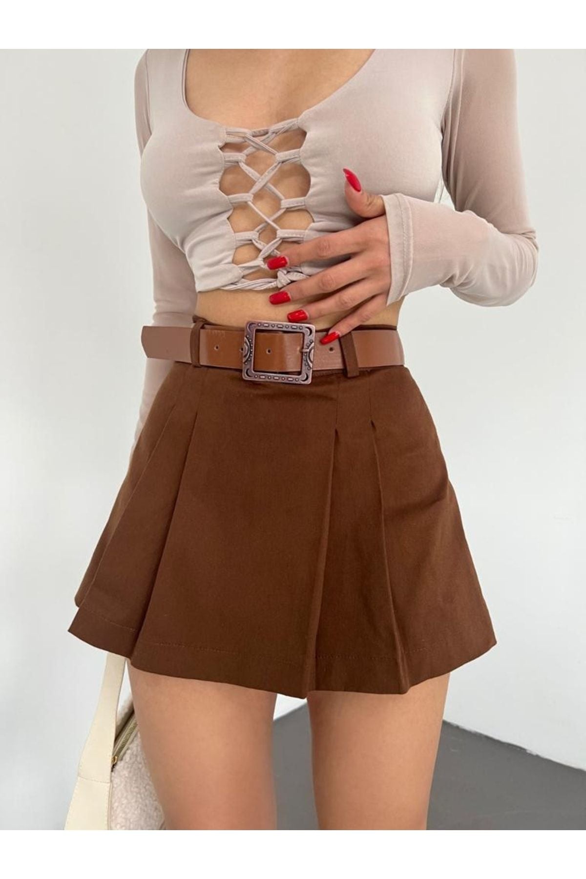 تنورة LB Laluna Butik لون بني