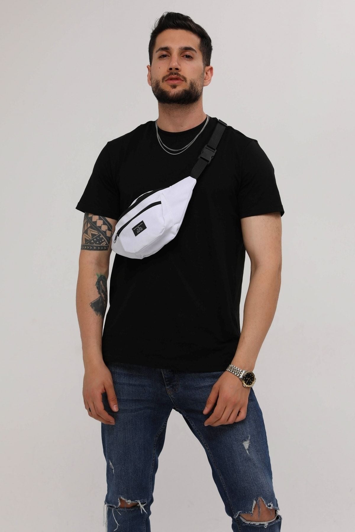 حقيبة خصر D'VERS لون أبيض