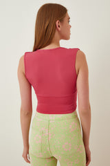 بلوزة Happiness İstanbul لون زهري