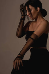 قفاز Hayalperest boncuk لون أسود
