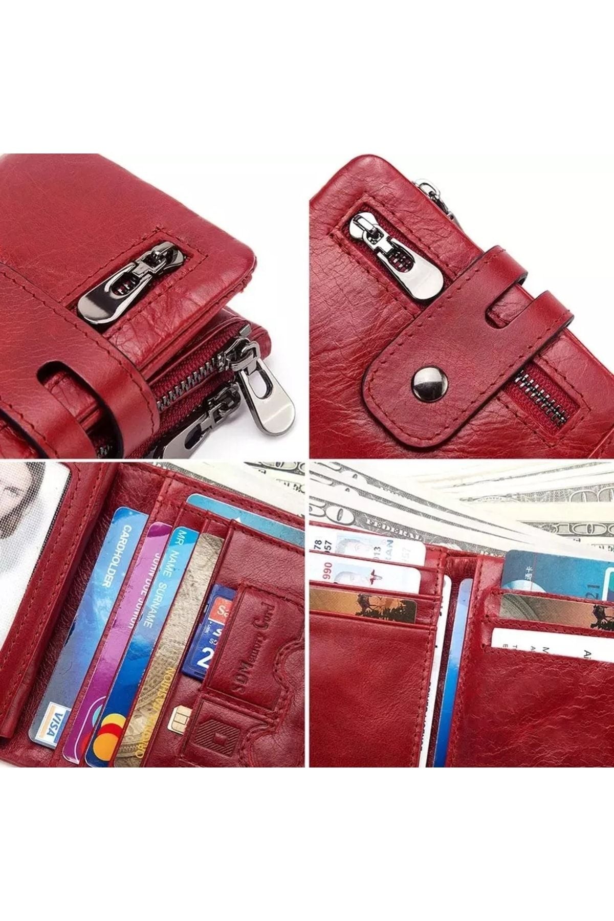 محفظة Jeep لون أحمر