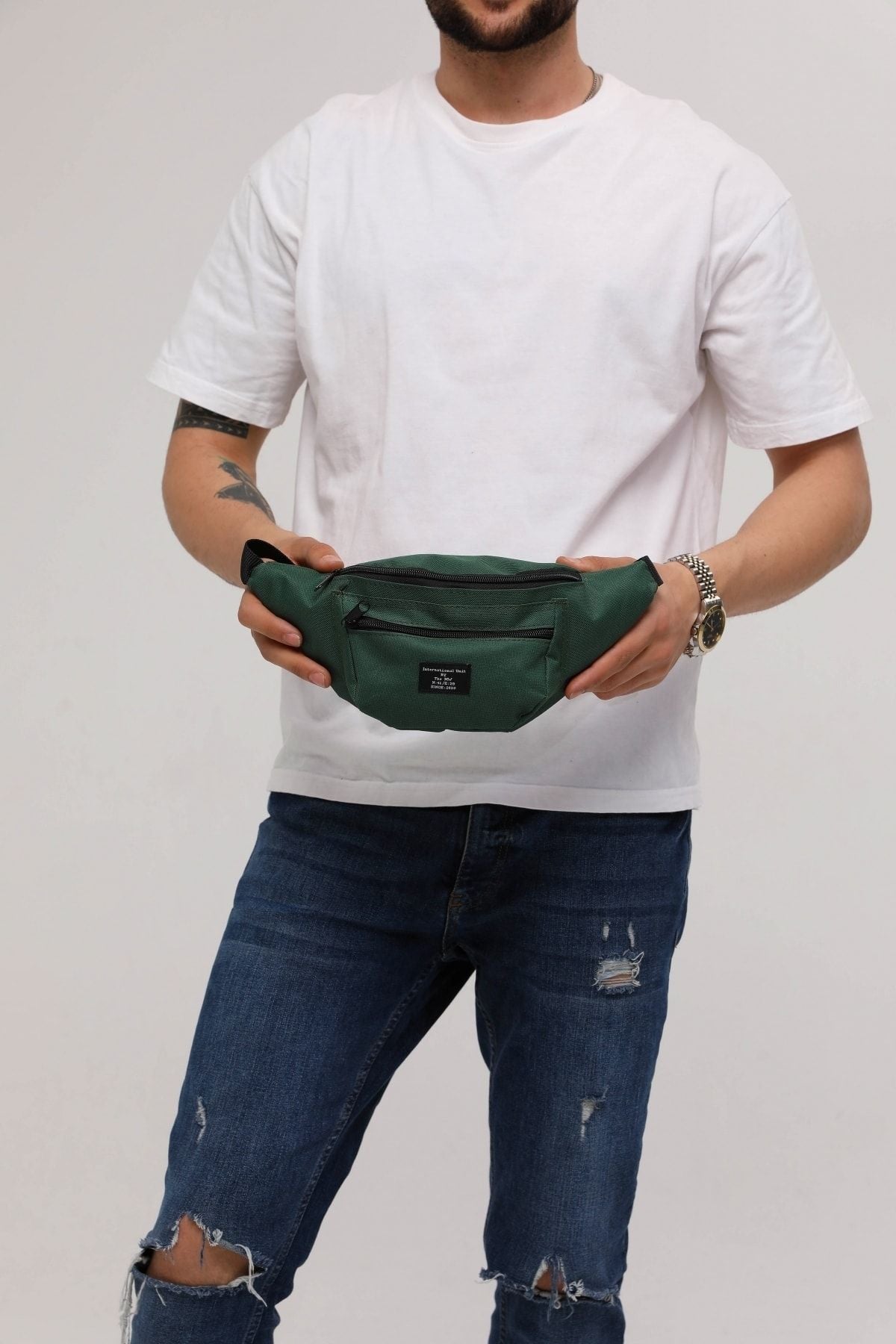 حقيبة خصر D'VERS لون كاكي