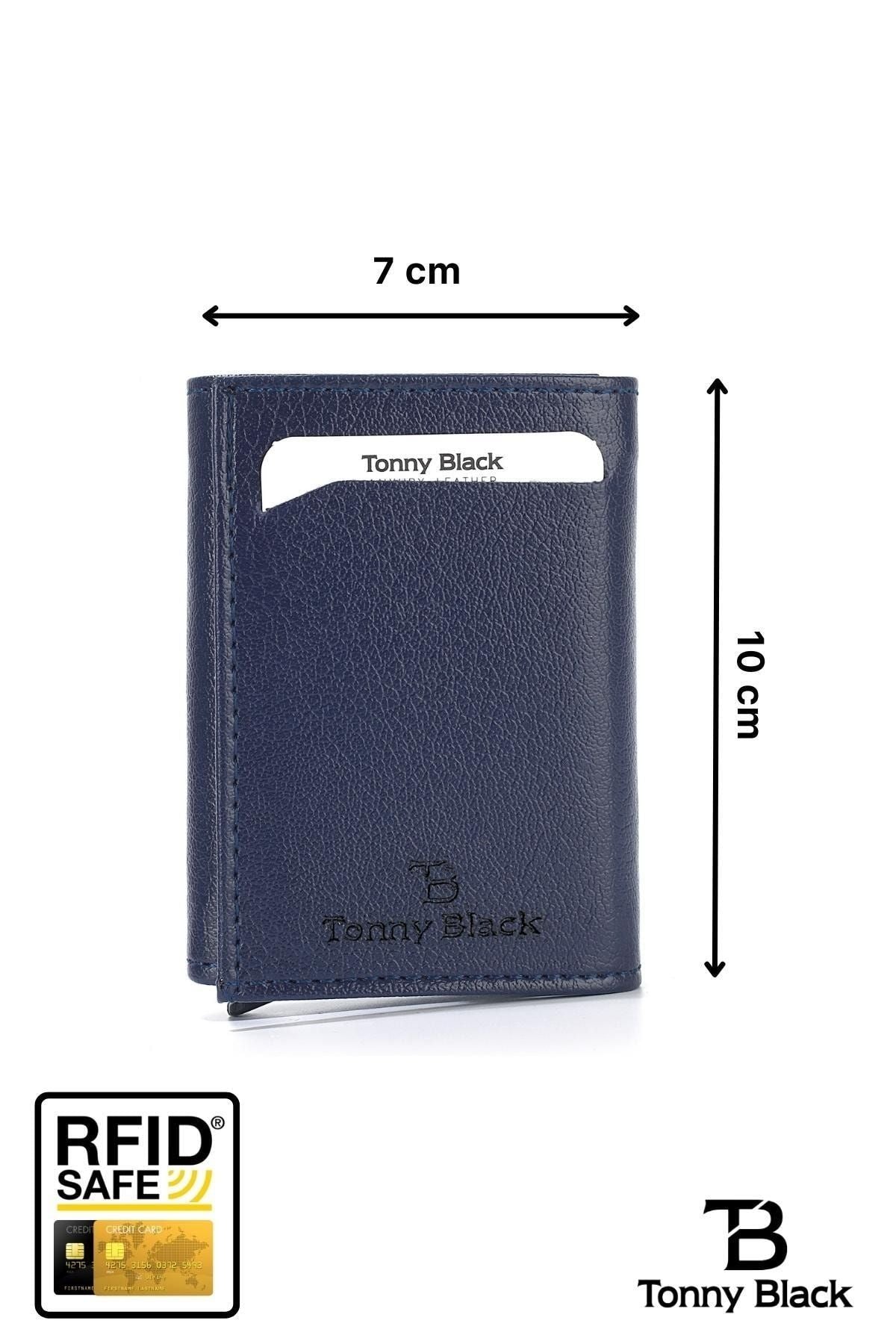 محفظة Tonny Black لون أزرق غامق