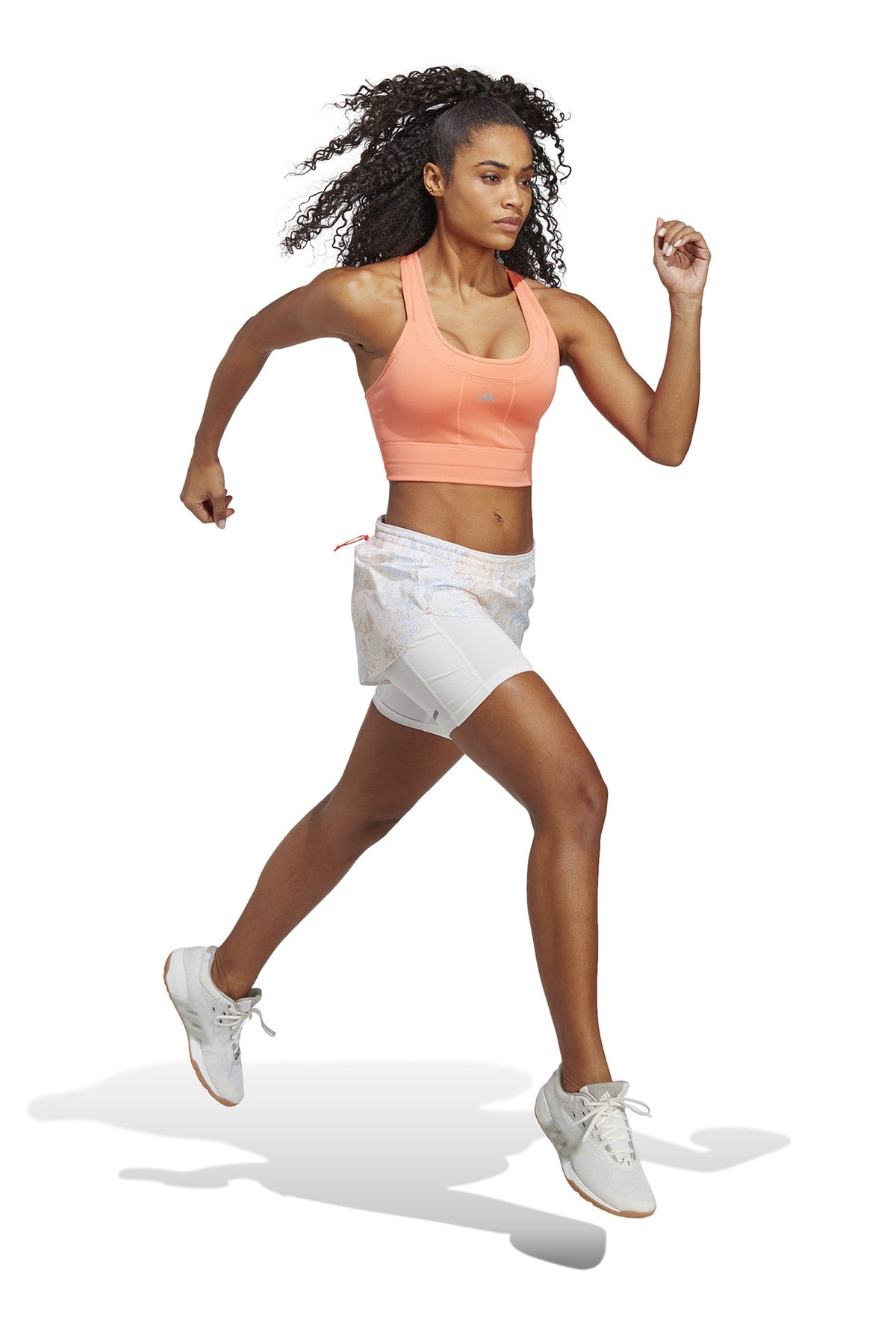 حمالة الصدر الرياضية adidas لون زهري