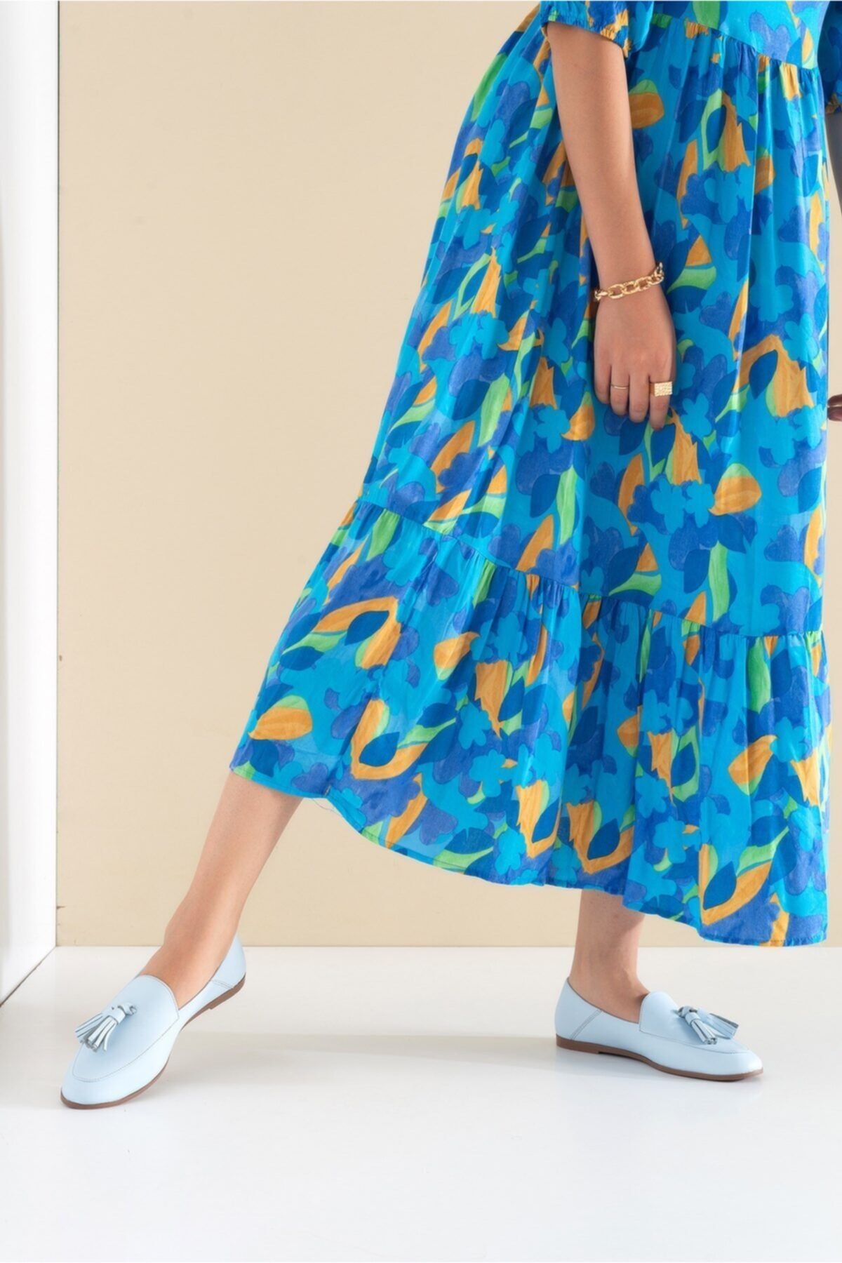 لوفر luvishoes لون أزرق