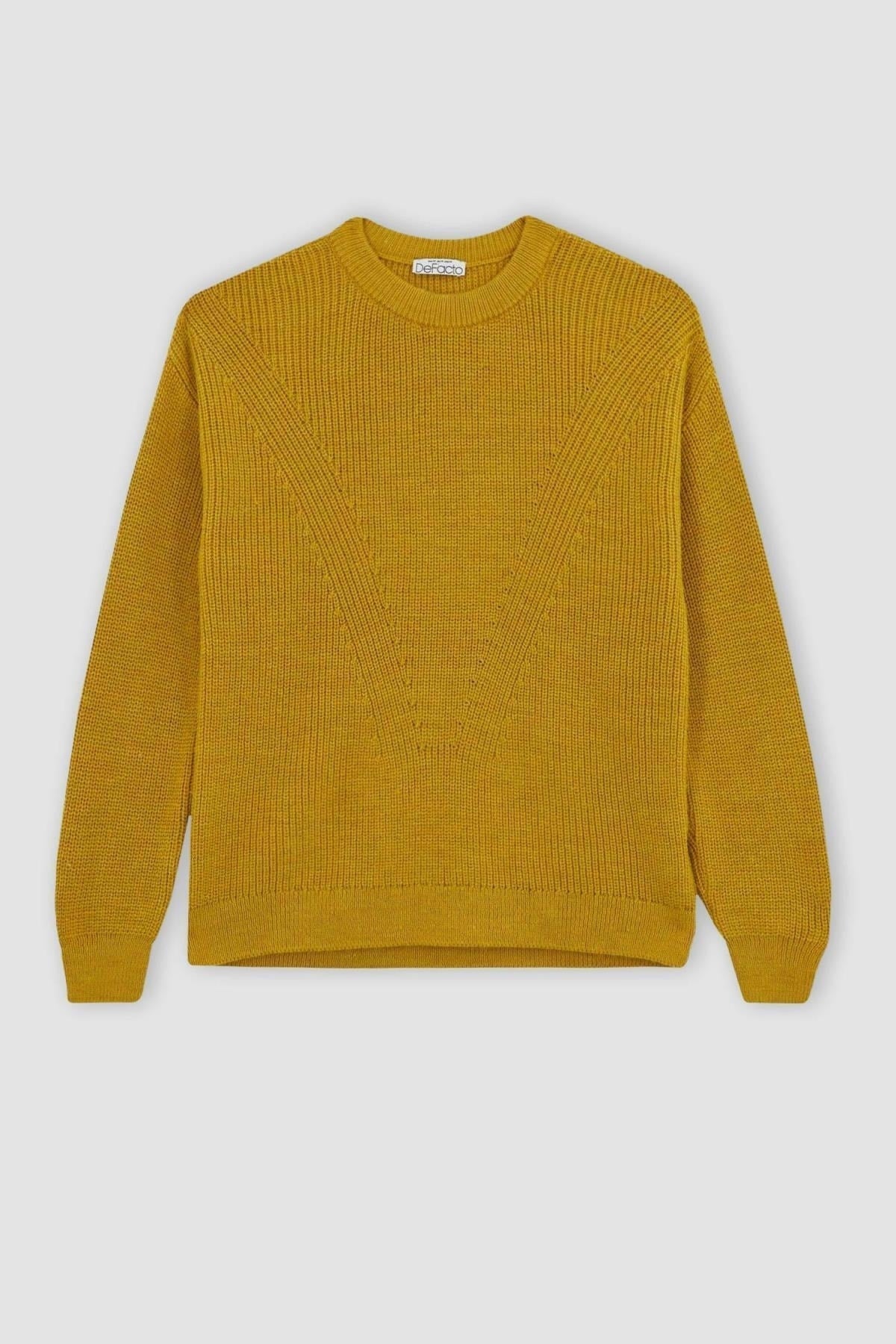 كنزة Defacto لون أصفر