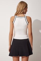 بلوزة Happiness İstanbul لون أبيض