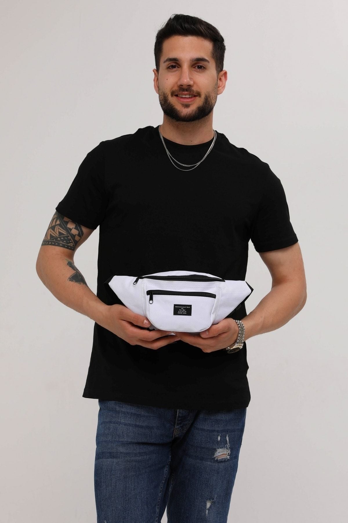 حقيبة خصر D'VERS لون أبيض