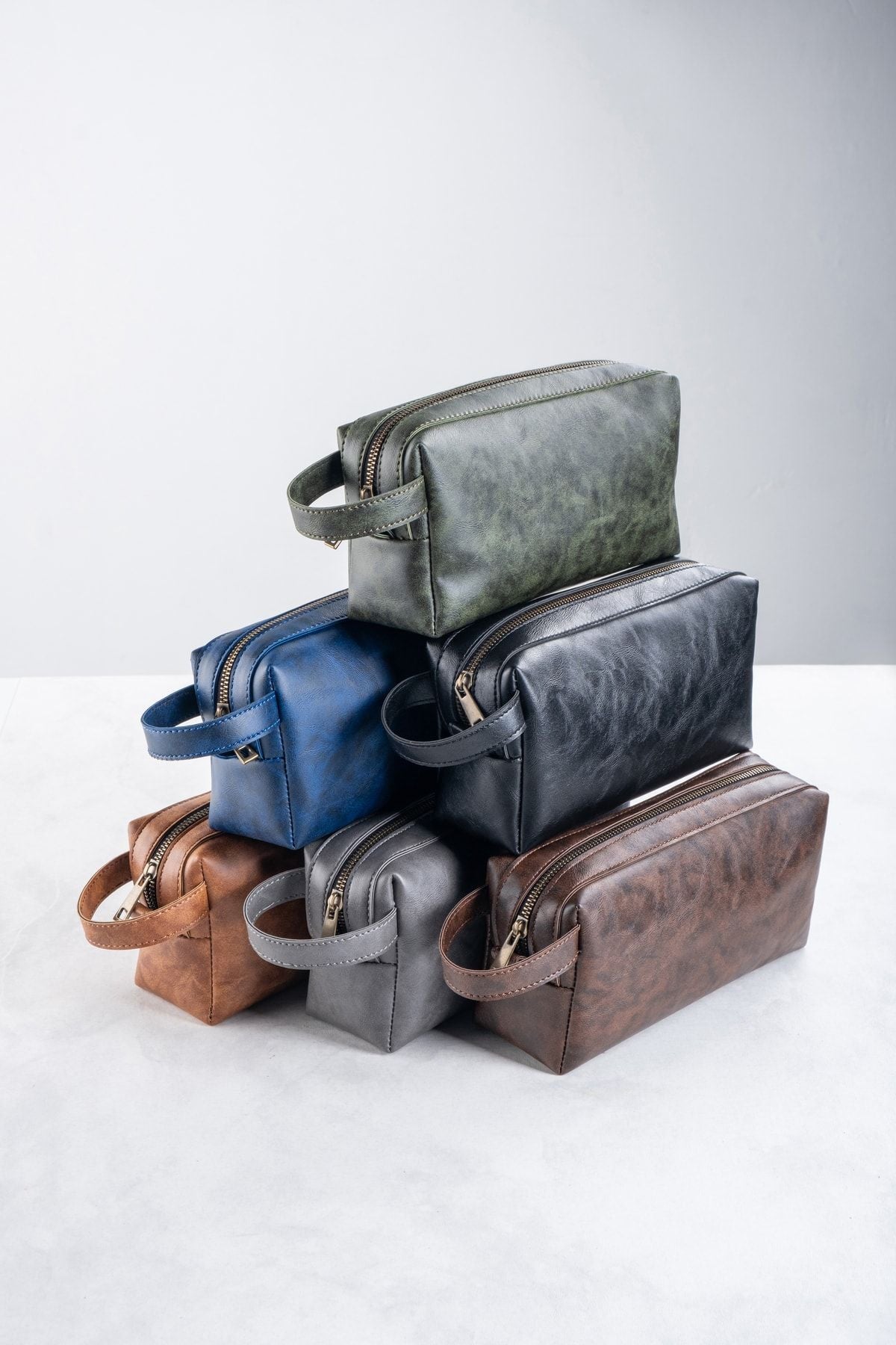 حقيبة يد dk leather لون أخضر