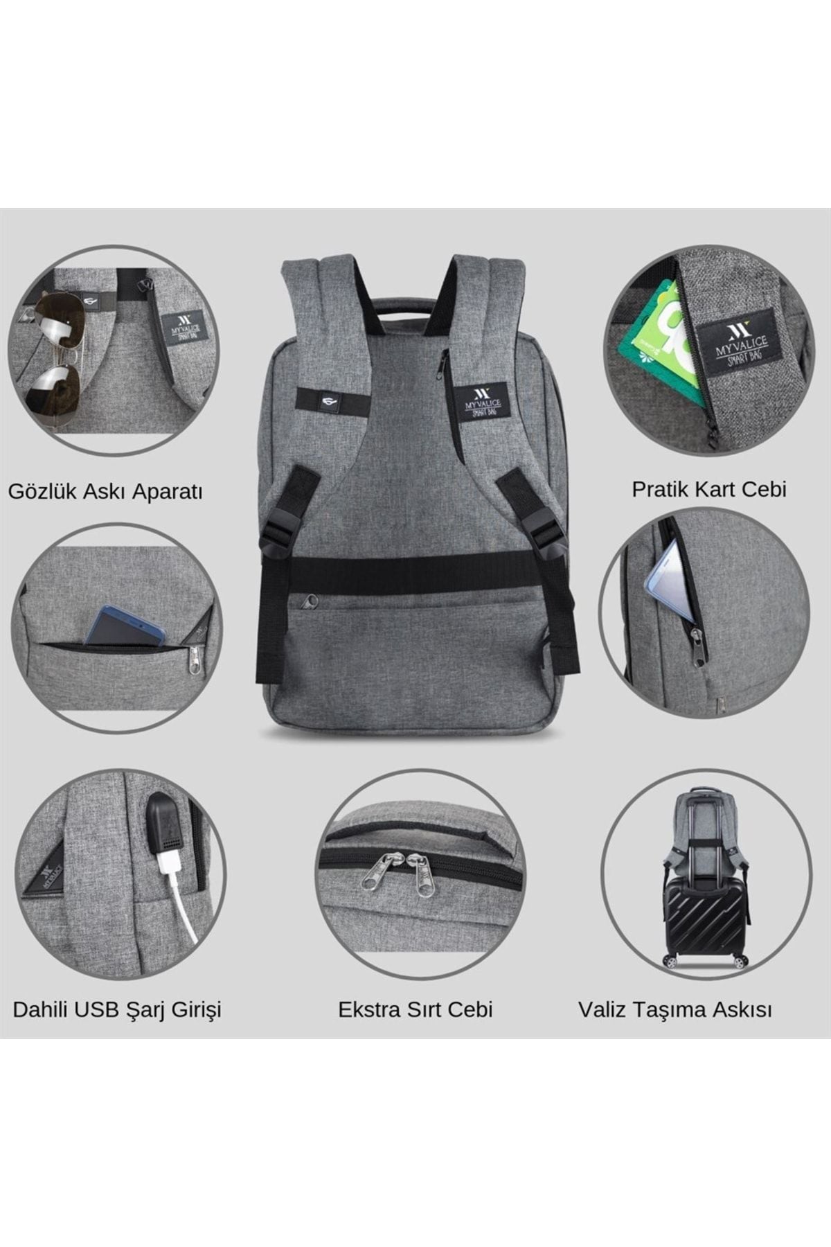 حقيبة كتف My Valice لون أسود