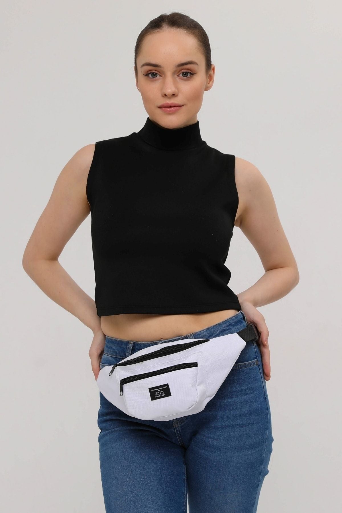 حقيبة خصر D'VERS لون أبيض