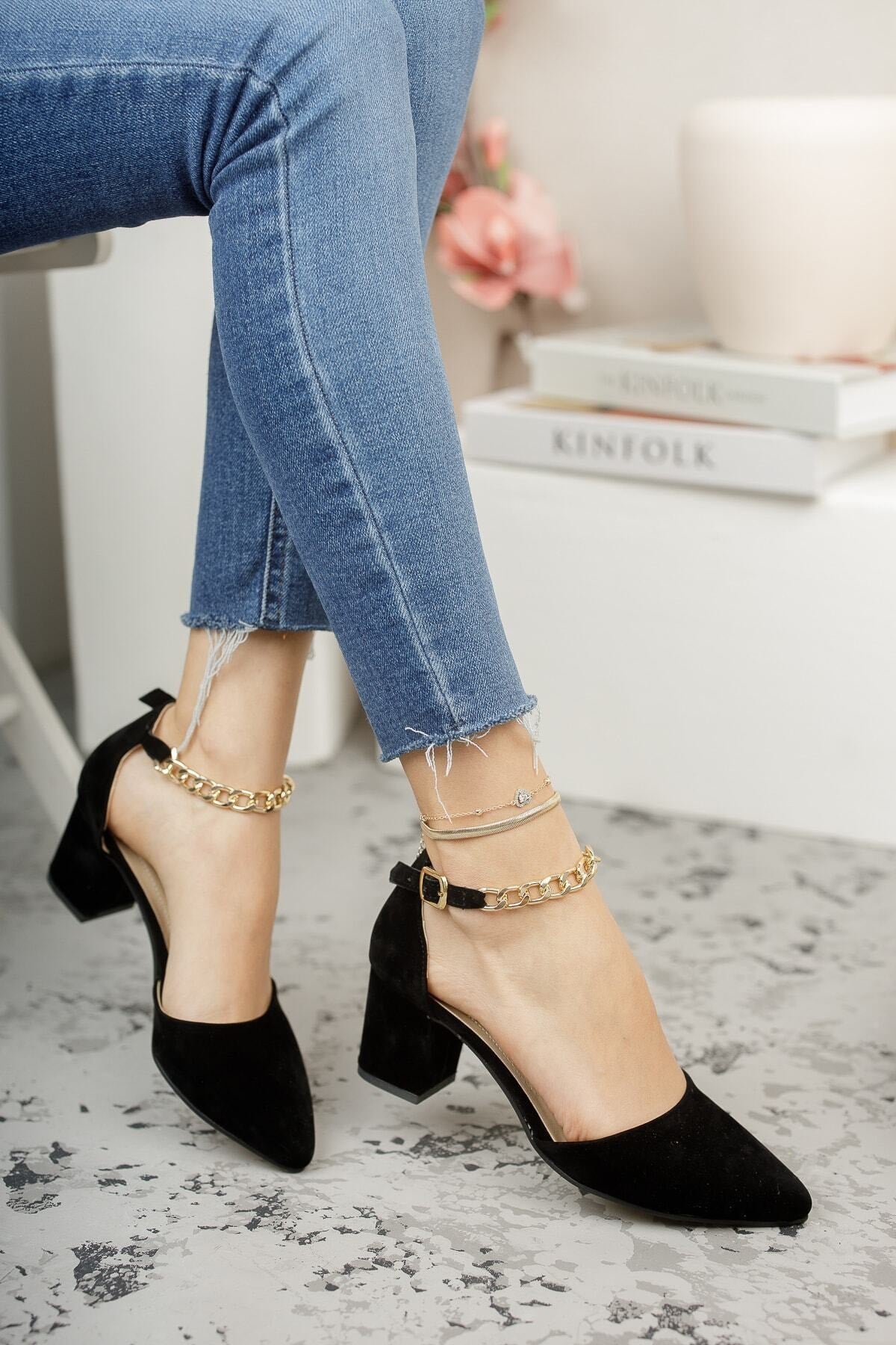 حذاء كلاسيكي بكعب Demashoes لون أسود
