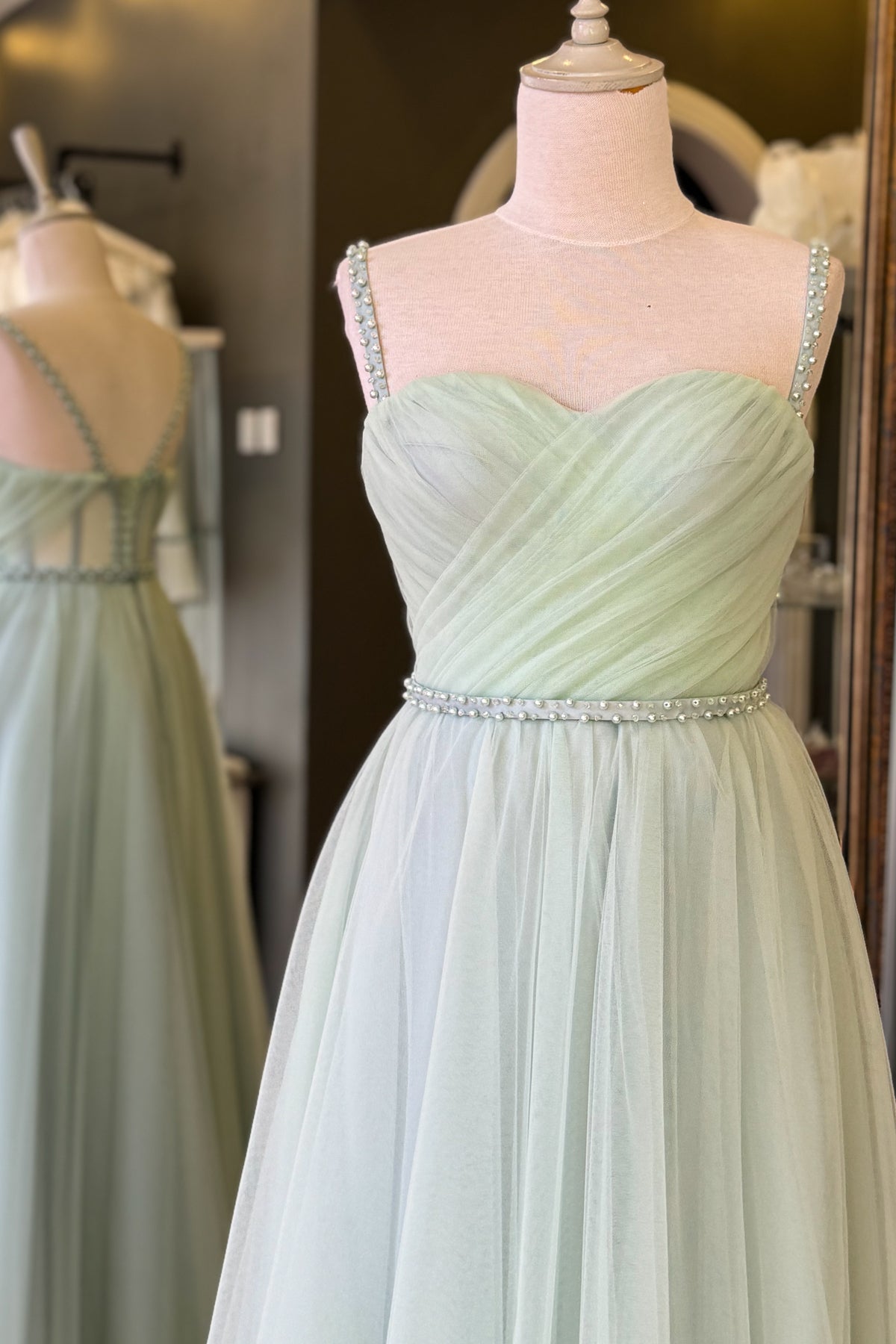 فستان سهرة Lenta Moda لون أخضر