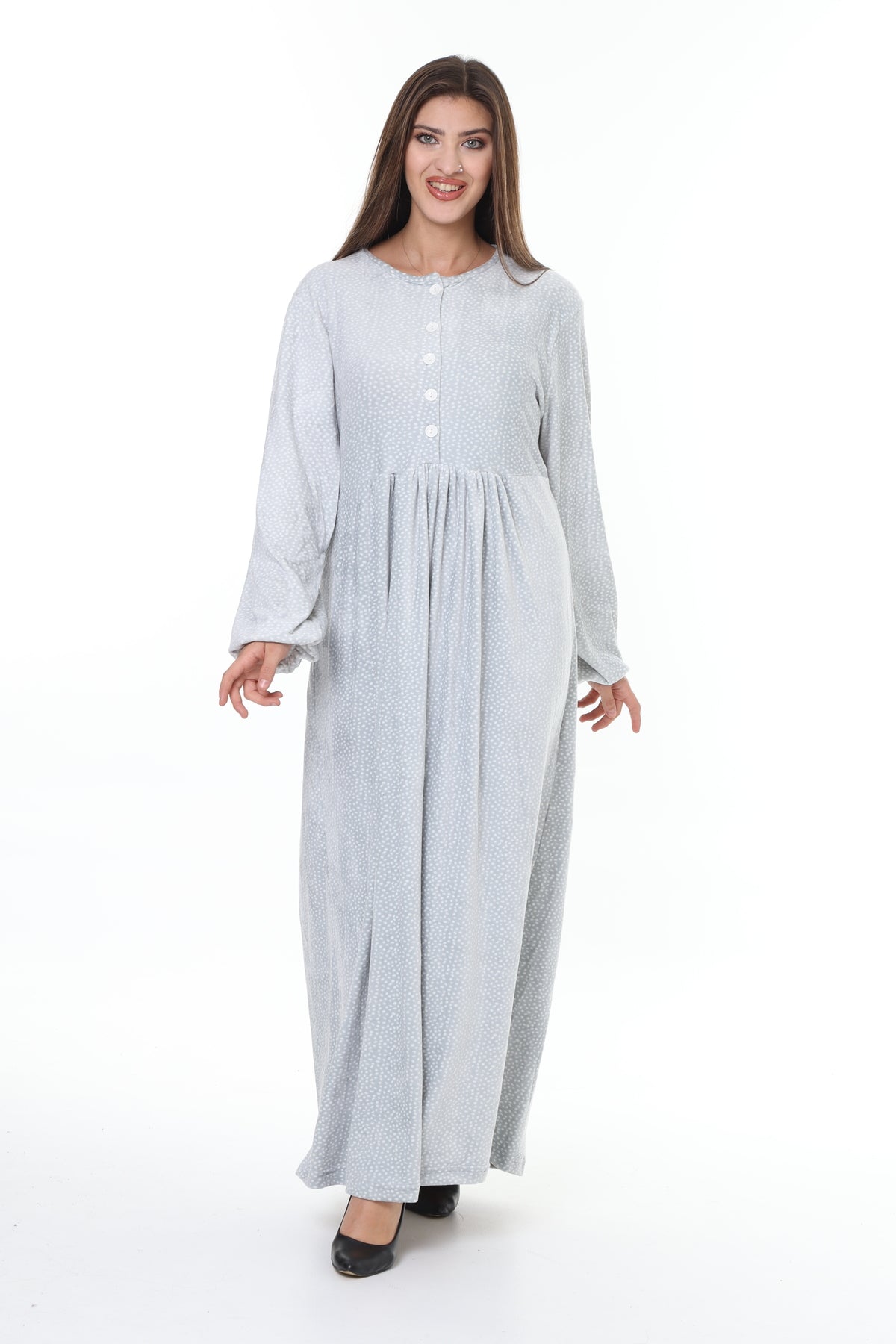 فستان mervemoda لون رمادي