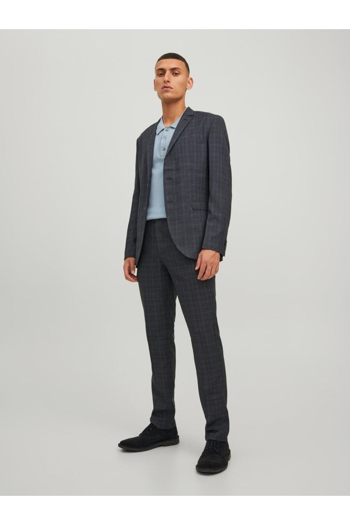 بدلة Jack & Jones لون أزرق غامق