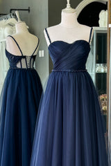 فستان سهرة Lenta Moda لون أزرق غامق
