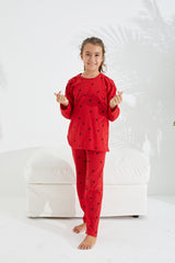 طقم بيجاما Siyah İnci لون أحمر