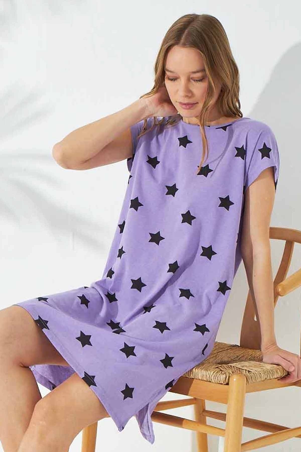 قميص النوم Siyah İnci لون بنفسجي