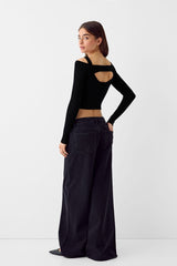 تيشيرت Bershka لون أسود