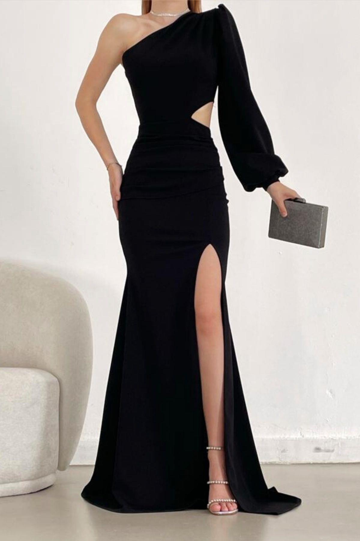 فستان سهرة Mossta لون أسود