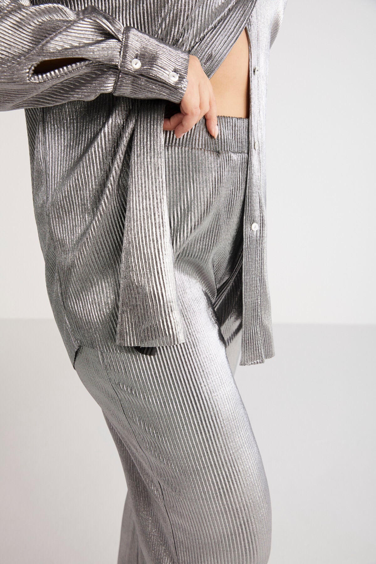 بنطال ETHIQUET لون رمادي