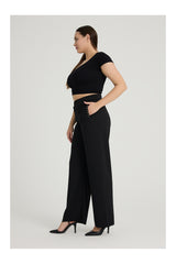 بنطال مقاس كبير Gül Moda لون أسود