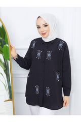 قميص ahsen fashion لون أسود