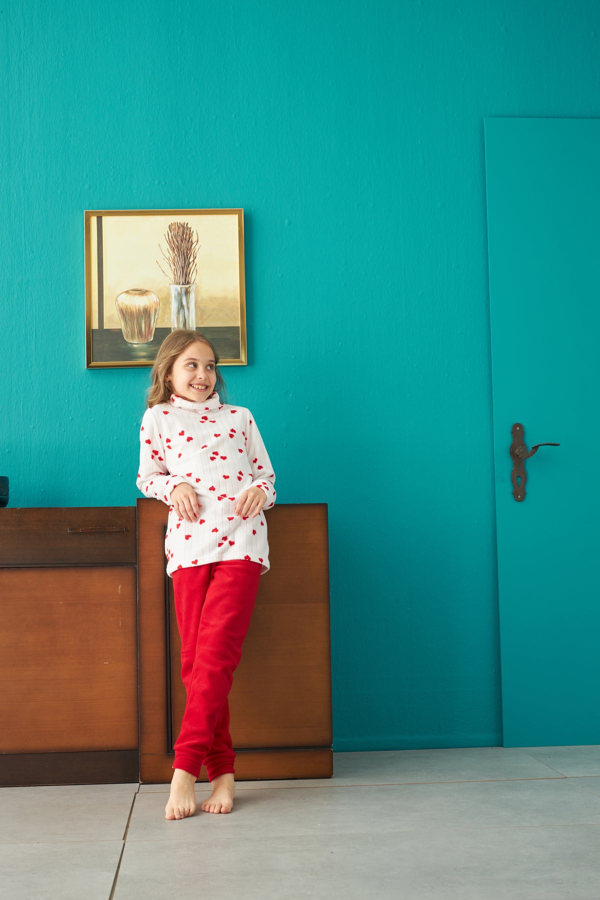 طقم بيجاما Siyah İnci لون أبيض