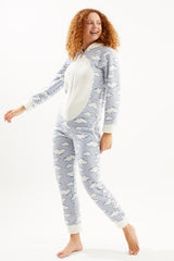 طقم بيجاما Ecrou لون أزرق