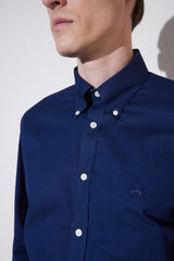 قميص BROOKS BROTHERS لون أزرق غامق