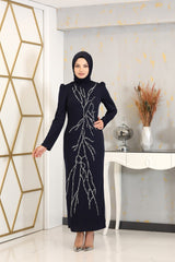 فستان Genel Markalar لون أزرق غامق