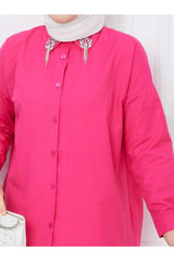 قميص ahsen fashion لون زهري