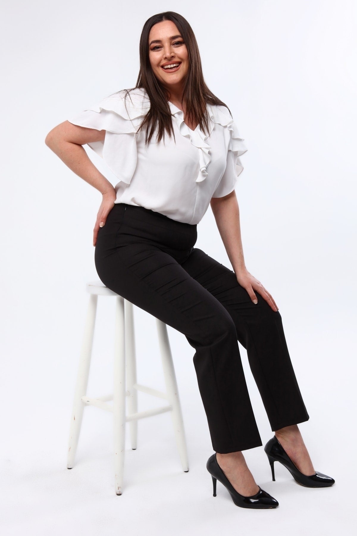بنطال Curvy Trend لون أسود