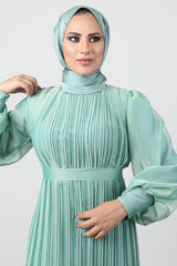 فستان سهرة giz astore لون أخضر