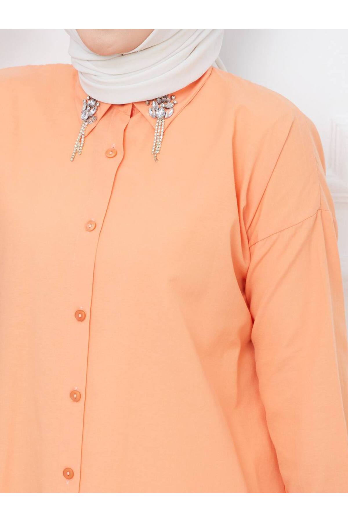 قميص ahsen fashion لون برتقالي