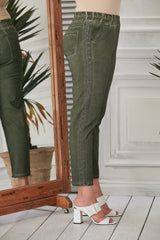 بنطال Rmg لون كاكي