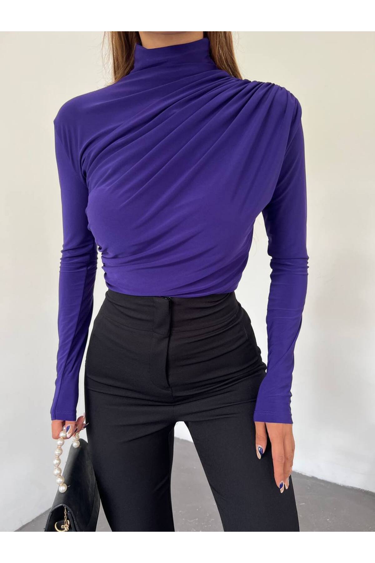 بلوزة Fav Style لون بنفسجي
