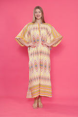 فستان mervemoda لون أصفر