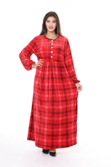 فستان mervemoda لون أحمر