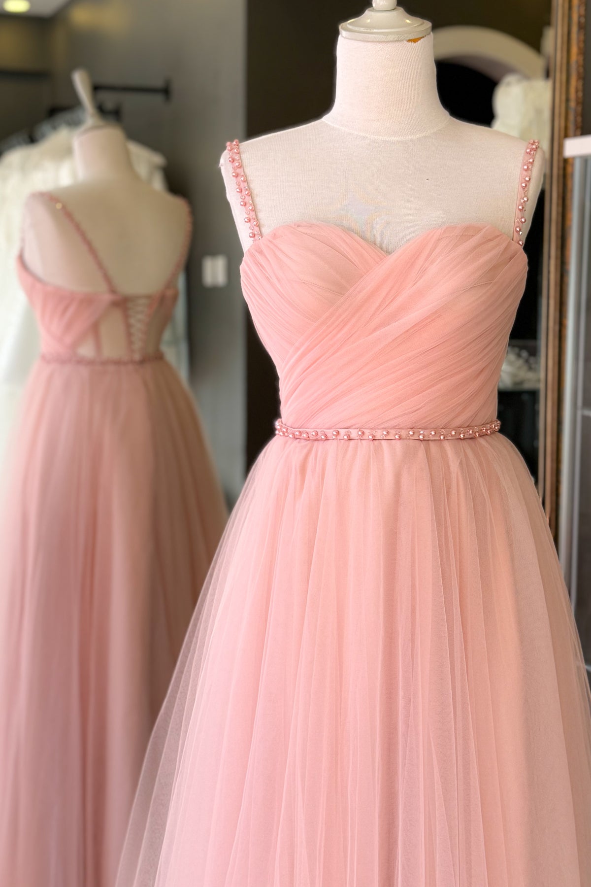 فستان سهرة Lenta Moda لون زهري