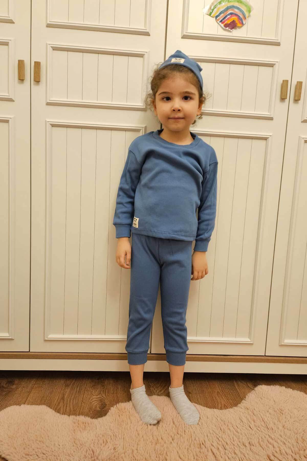 مجموعات الأطفال Peki لون أزرق غامق